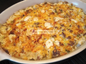 Cheese "Hash Browns" ( shown with sausage added)