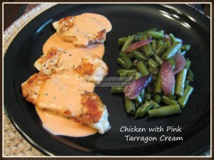Chicken with Pink Tarragon Cream