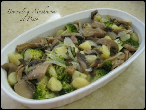 Broccoli & Mushrooms al Pesto