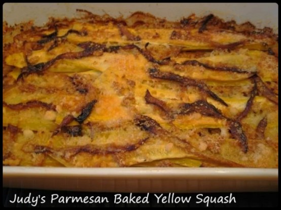 Judy's Parmesan Baked Yellow Squash